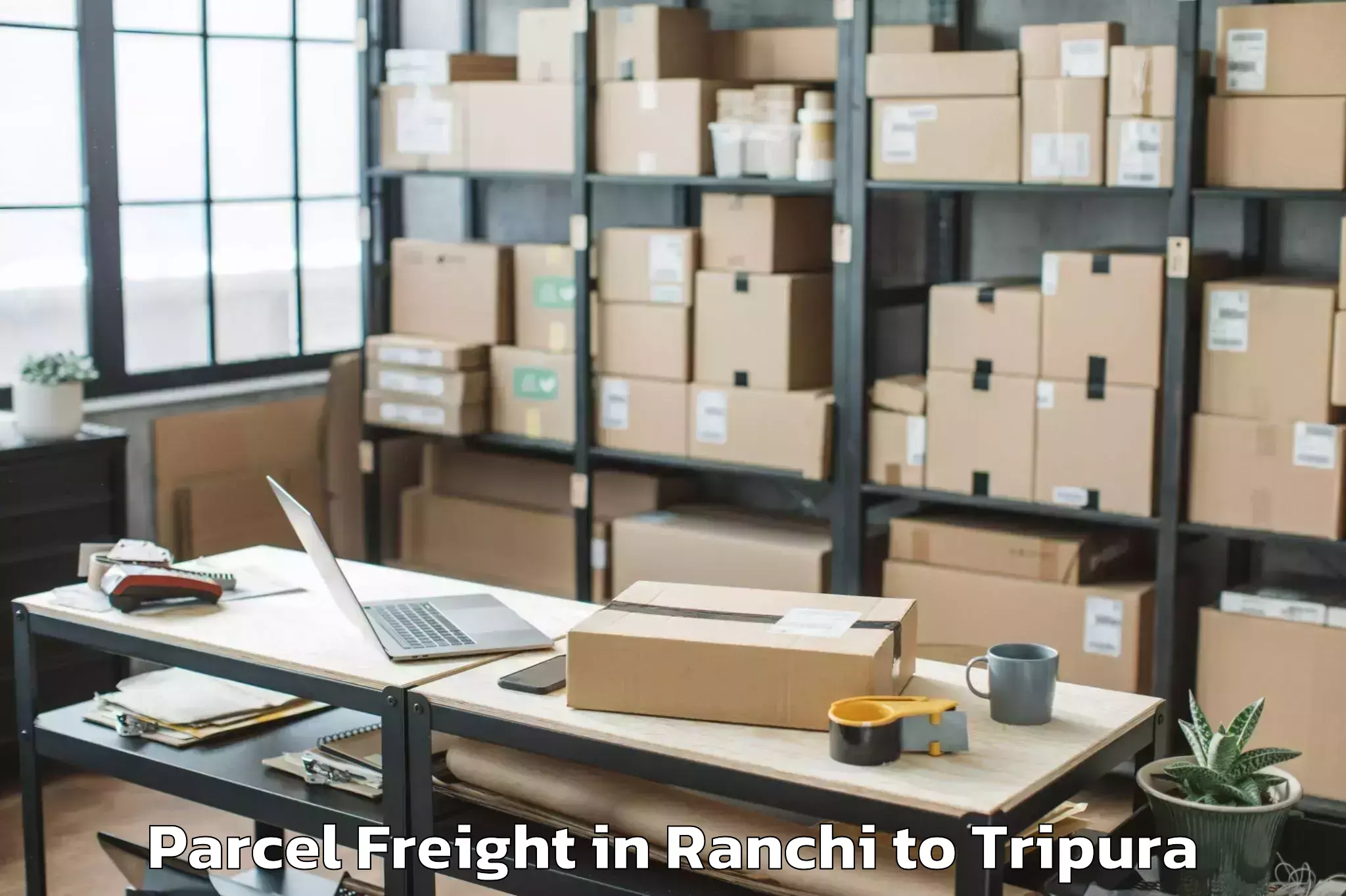 Ranchi to Santirbazar Parcel Freight Booking